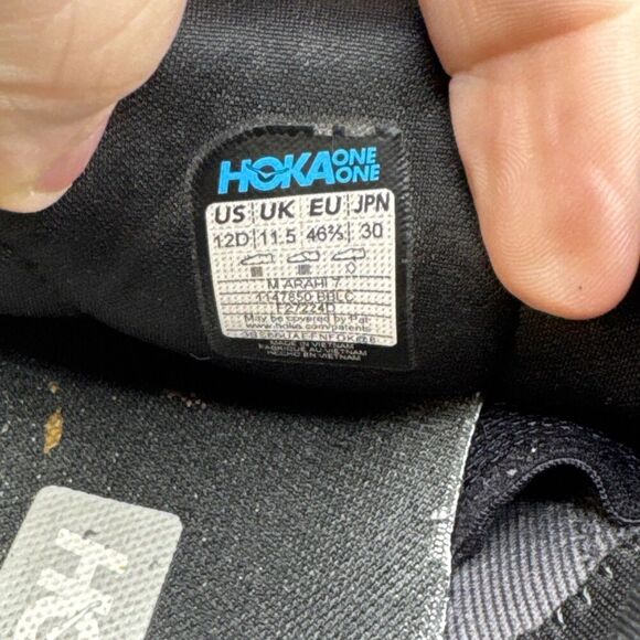 Hoka One One Arahi 7 Triple Black Mens Size 12 D Running Shoes 1147850BBLC main image 7